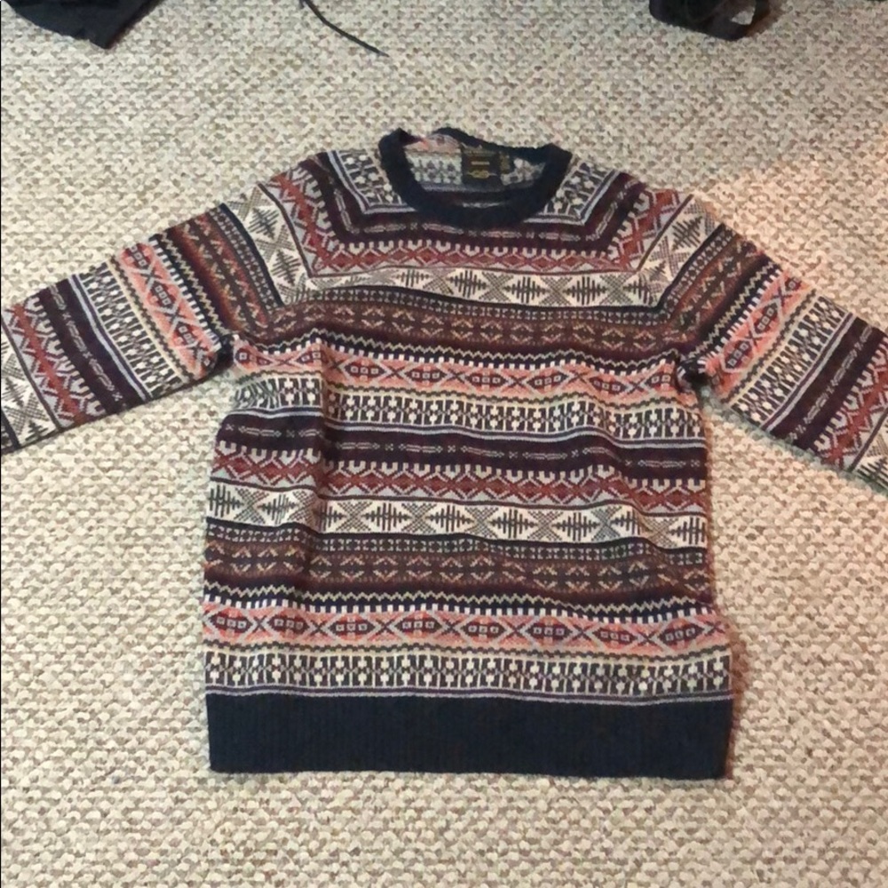 Pattered acrylic sweater